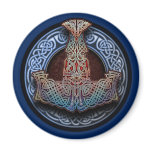 Thor's Hammer Round Magnet