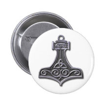 Thor's Hammer-silver Pins