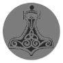 Thors Hammer Round Stickers