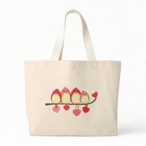 Those Birds On Valentines DAy Tote Bag