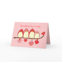 Those Birds On Valentines DAy Greeting Cards