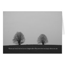 Those we loved but lost card