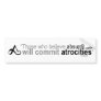 Those who believe absurdities
