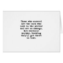 Those Who Succeed Greeting Card