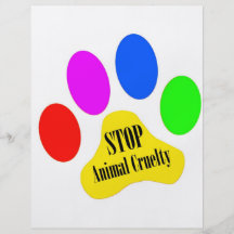 Thou Shalt Not Kill Stop Animal Cruelty Flyer