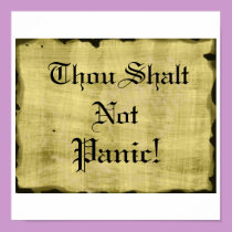 Thou Shalt Not Panic posters