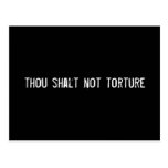 thou shalt not torture post cards