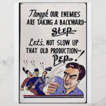 Though Our Enemies Are Taking A Backward Step, Let Flyer