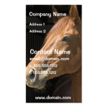 Thoughbred Horse Business Card