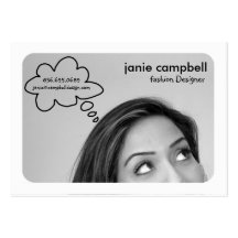 Thought Bubble Chubby Business Cards