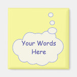 Thought Bubble Tempate Magnet