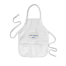 Thought Bubble Template Apron