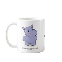 Thoughtful & Happy Hippo Mug