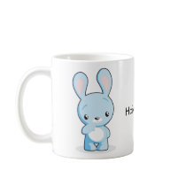 Thoughtul & Hungry Bunny Mug