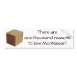 Thousand Reasons to Love Montessori Bumper Sticker bumper stickers