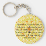 Thousands of candles can be lit from a single..... key chain