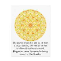 Thousands of candles can be lit from a single..... post card