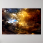 threatening clouds poster