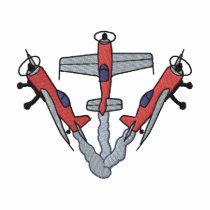 Three Aerobatics Embroidered Shirt