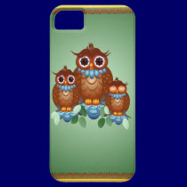 Three Alert Little Owls iPhone 5 case casemate cases
