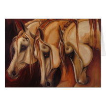 Three Arabians Greeting Card