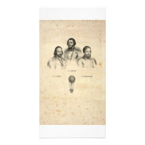 Three Balloonists collector photo cards