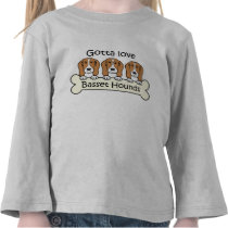 Three Basset Hounds Tshirt