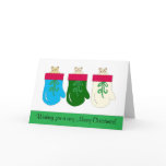 Three Bears Christmas Greeting Card