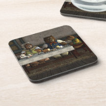 Three Bears Cork Coaster