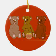 Three Bears Ornament