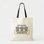 Three Bedlington Terriers Bags