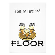 Three Beer Floor Personalized Announcement