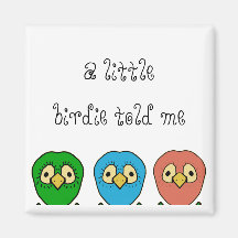 three birds fridge magnets
