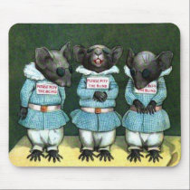 Three Blind Mice Vintage Mousepad mousepads