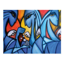 Three Blue Angels Postcard