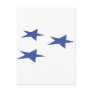 three blue stars icon post cards