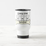 Three Borzois Mugs