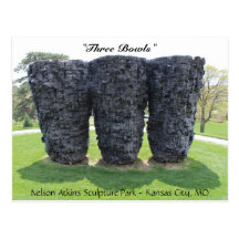 "Three Bowls" Nelson Atkins Sculpture Park Post Card