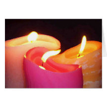 Three Candles Card