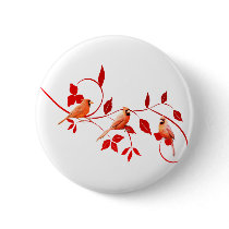 Three Cardinals Buttons