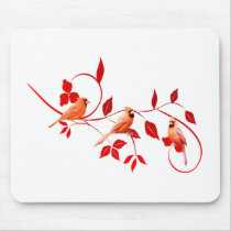 Three Cardinals Mouse Mat