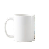 Three Cats & Big Blue Easter Egg Mug
