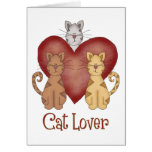 Three Cats Cat Lover Gifts and Tees Greeting Cards