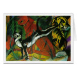 Three Cats - Franz Marc Greeting Card