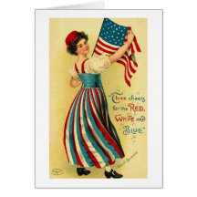 Three Cheers for the Red White and Blue Card