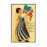Three Cheers for the Red, White and Blue Postcards