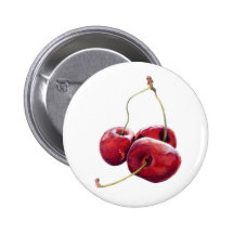 Three Cherries Button