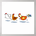 Three Chicks Print