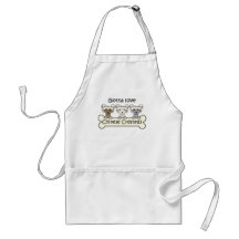 Three Chinese Cresteds Aprons