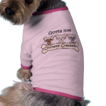 Three Chinese Cresteds Dog Tee Shirt